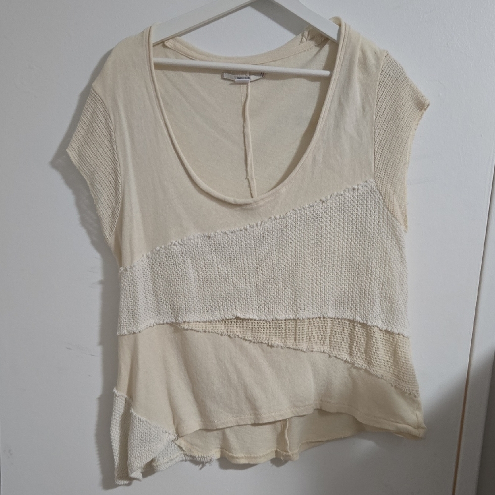 Kimchi Blue Cream Short Sleeve Top